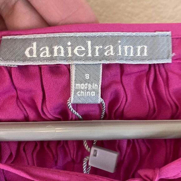 Daniel Rainn Pink Ballon Sleeve Blouse (J8) - Picture 5 of 12